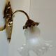 Art Nouveau wall light in bronze and glass - early 20th century