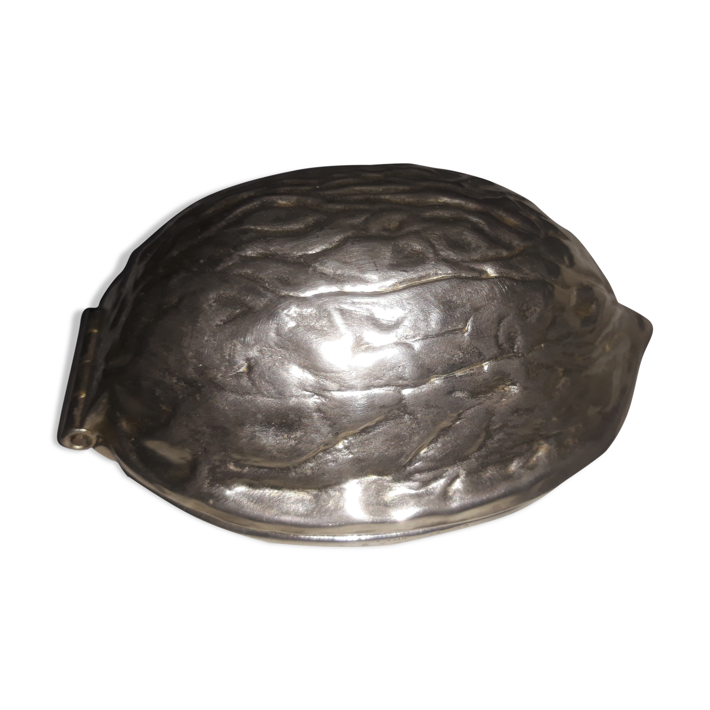 Vintage silver metal nut cracker