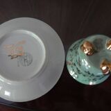 Limoges porcelain tripod cup