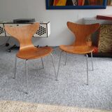 Pair 2 seagull chairs by Arne Jacobsen for Fritz Hansen