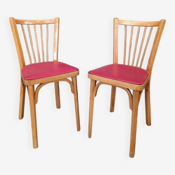 Pair of Baumann bistro chairs