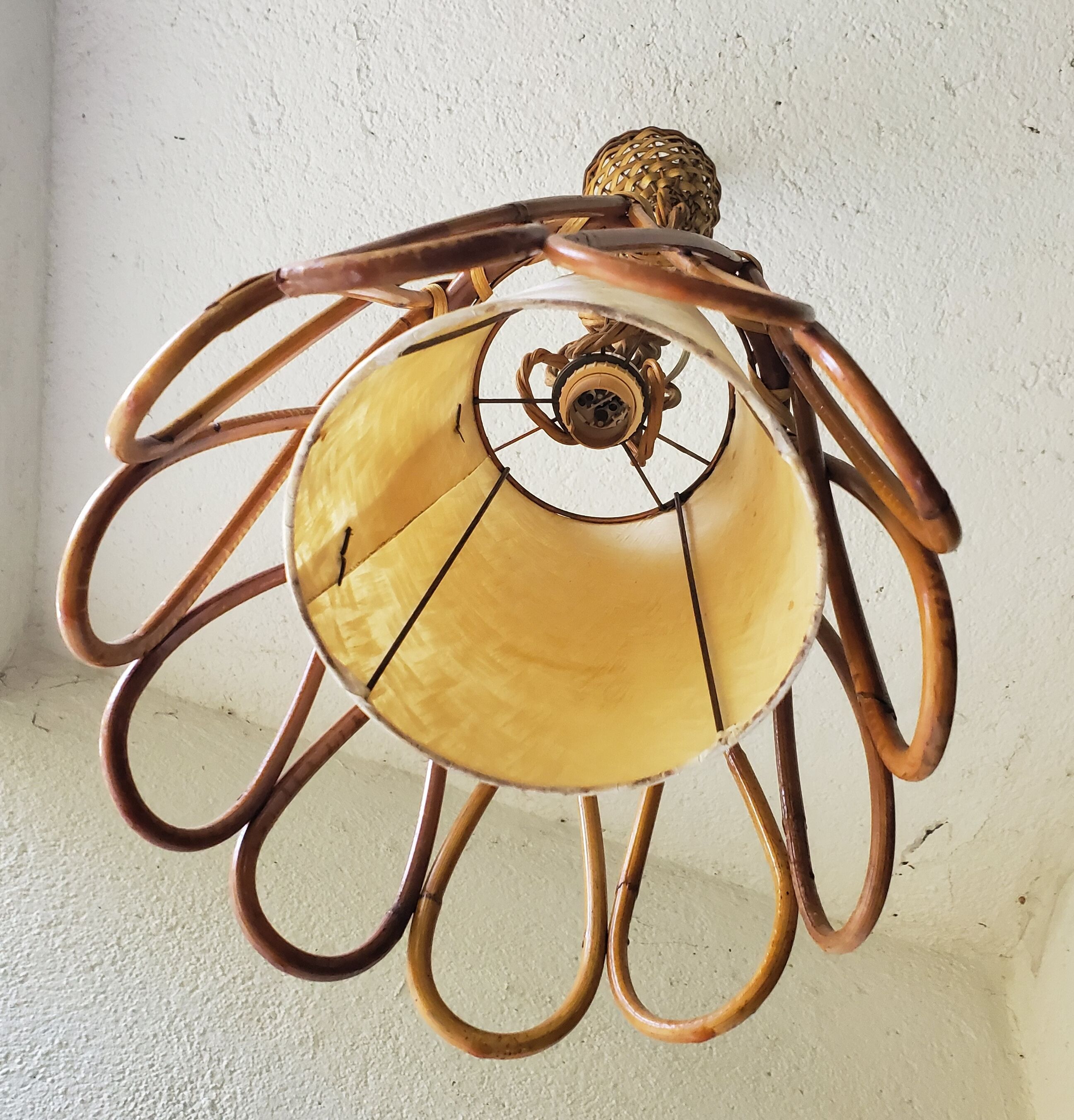 Suspension en rotin 60