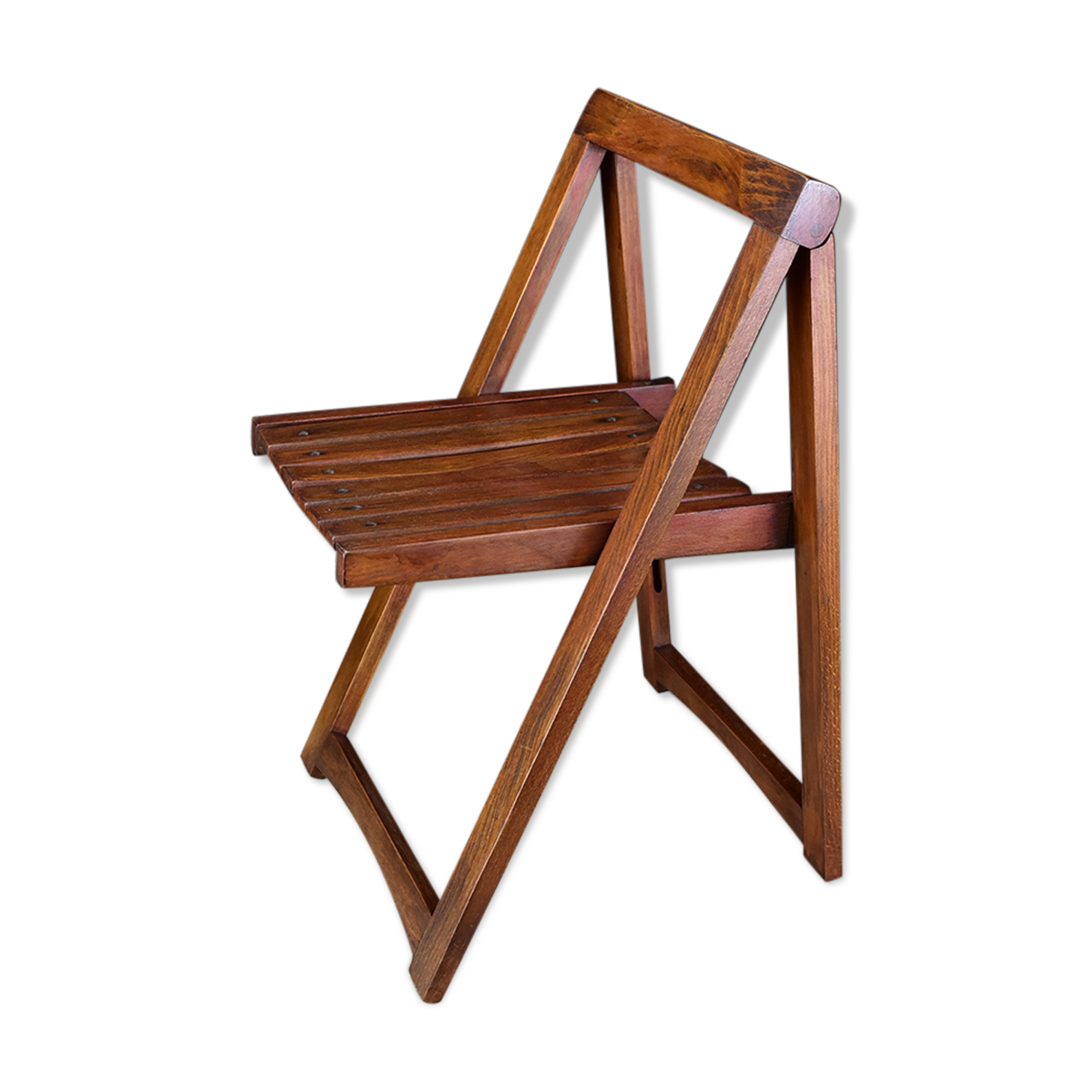 Vintage wood folding chair