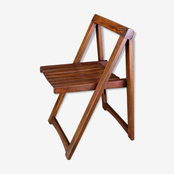 Vintage wood folding chair