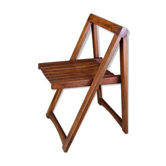 Vintage wood folding chair