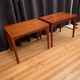 Pair of side tables by Henning Kjaernulf, Vejle Møbelfabrik, Denmark, 1960s