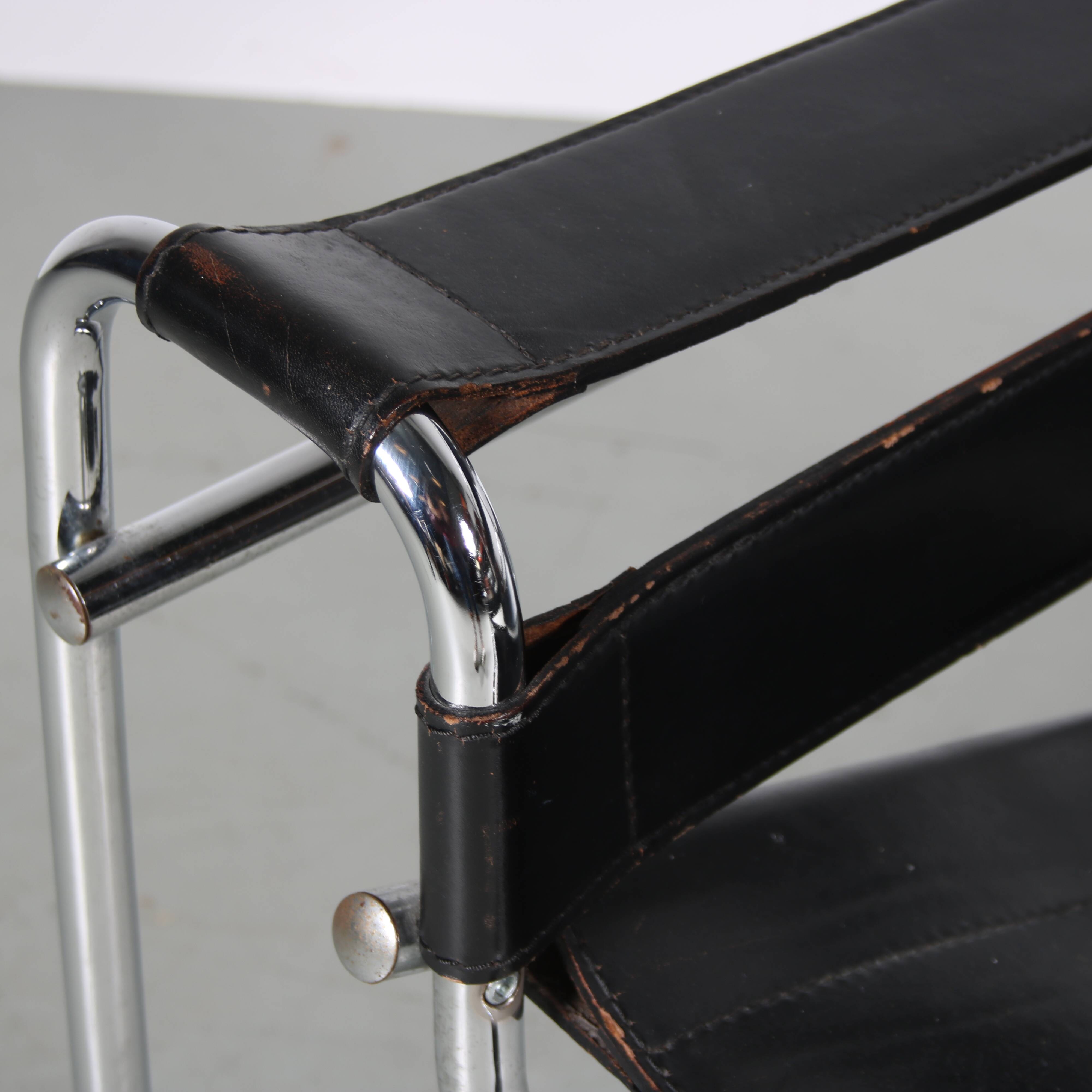1980s “Wassily” Chair after Marcel Breuer from Italy