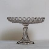 Flat, glass cake display