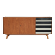 Enfilade U460 in white and black by Jiri Jiroutek for Interier Praha 1960