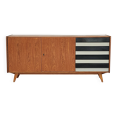 Enfilade U460 in white and black by Jiri Jiroutek for Interier Praha 1960