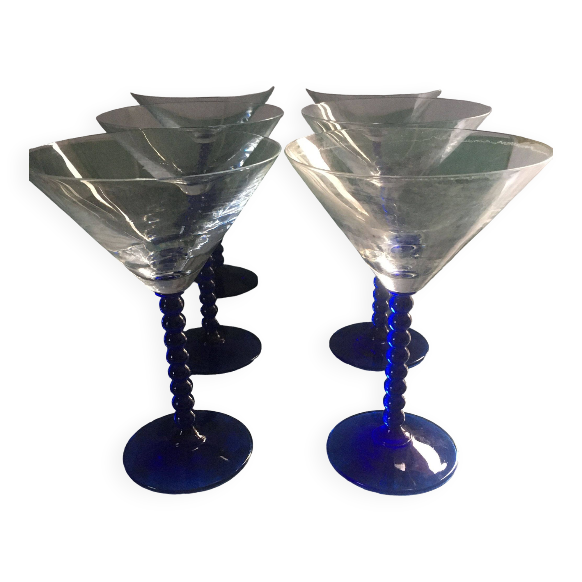 6 Martini glasses