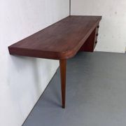 Bureau danois moderniste en teck, années 1950