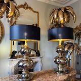 Pair of ceramic lamps from the 1970s - 20th century