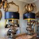 Pair of ceramic lamps from the 1970s - 20th century
