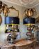 Pair of ceramic lamps from the 1970s - 20th century