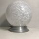 Old ceiling lamp ball white glass