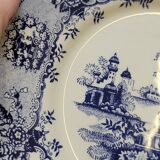 2 Antique Gilman Sacavem Statue Dinner Plates / Serving Dishes