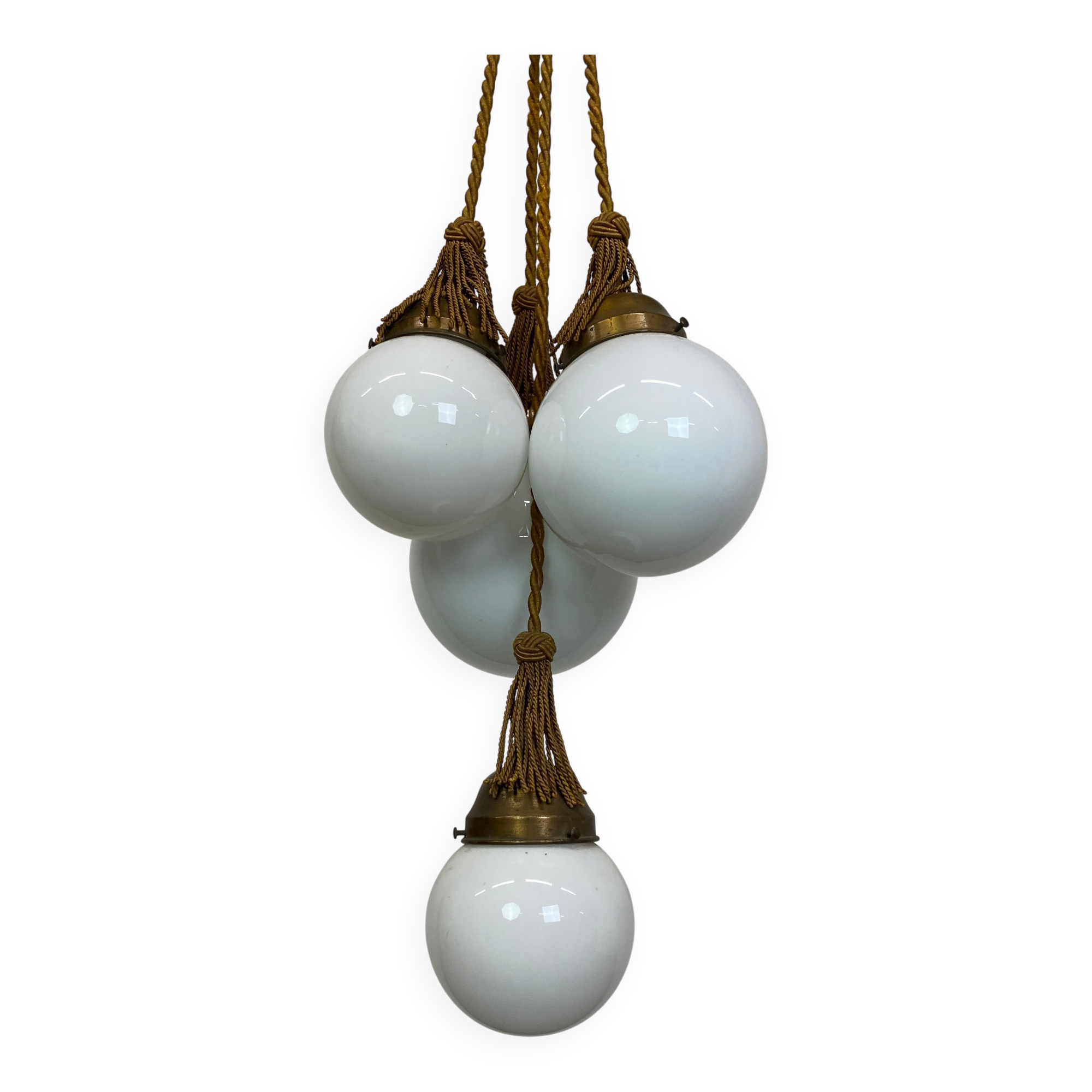 Lampe suspension art déco
