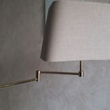 Brass articulated floor lamp