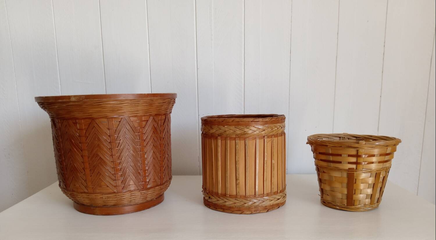 Set of 3 pot covers/baskets