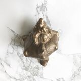 Pair of solid bronze shells