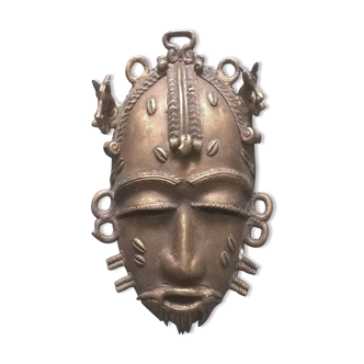 Baoulé Blacksmith Mask - Massive Bronze - Lost Wax - Ivory Coast - 1950s