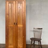 Parisian wardrobe with 2 doors in solid fir
