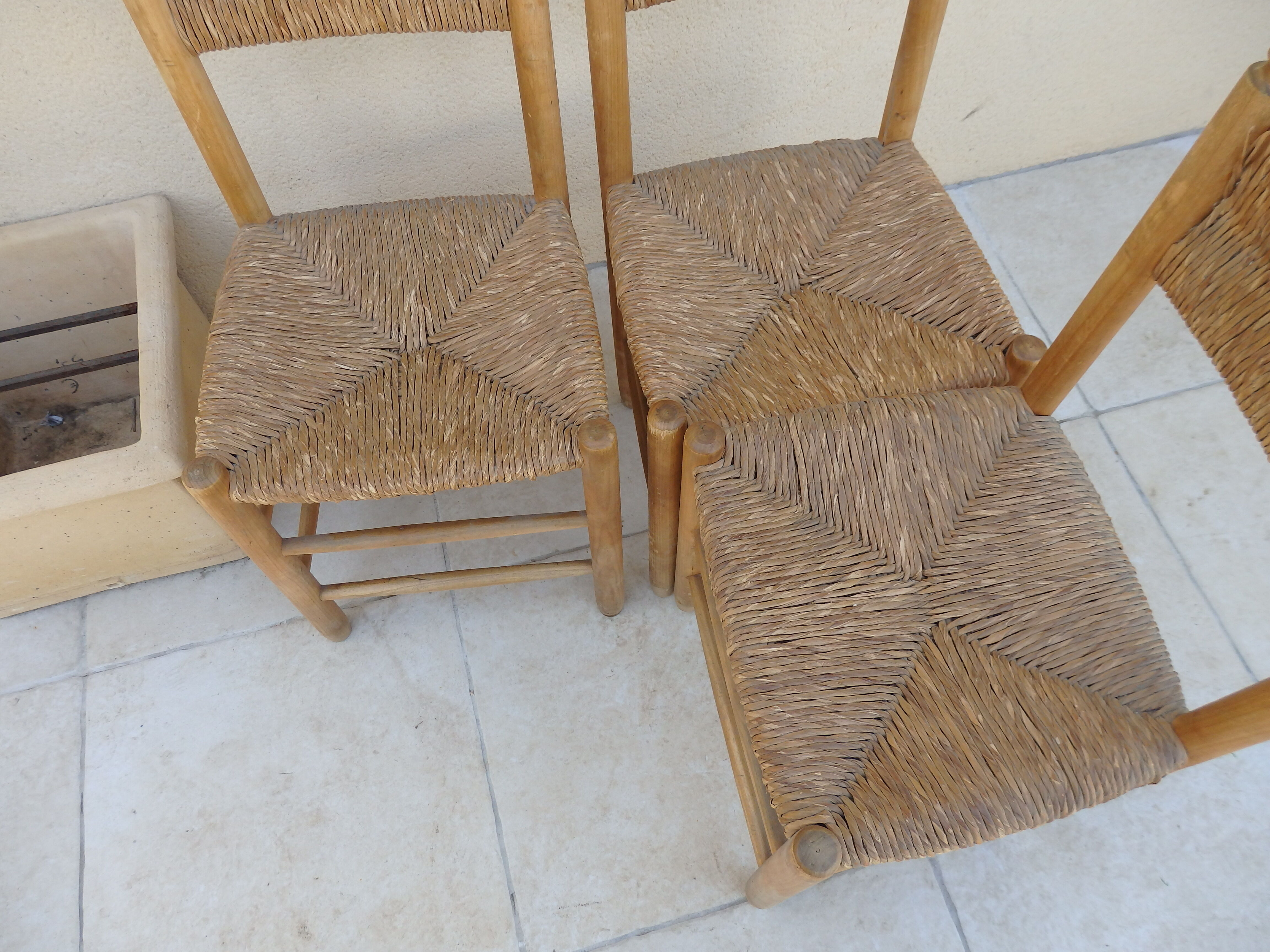Vintage straw chair