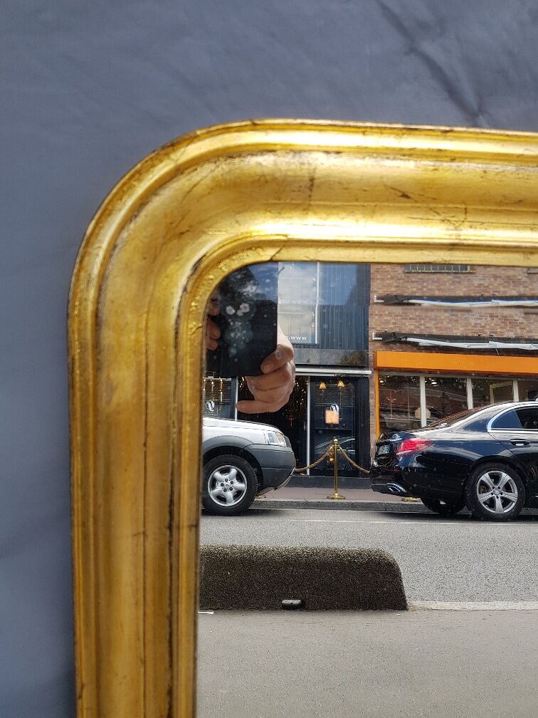 Miroir doré d'époque Louis-Philippe - 81x62cm