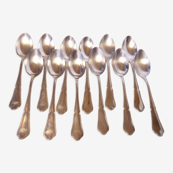 St Médard 12 tablespoons in silver metal