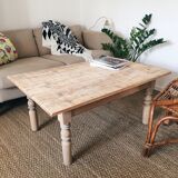 Farm table with cut feet