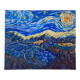Starry night landscape painting oil on canvas