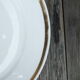 4 plates with hors d'oeuvre in porcelain of Paris 19th - gold net