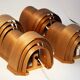 Four wall sconces in pine veneer model 4408 by Translandia - Denmark 1970s.