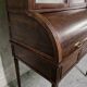 Cylinder desk in mahogany and mahogany veneer, Louis XVI style, 19th century.