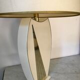 Lace-up and brass lamp