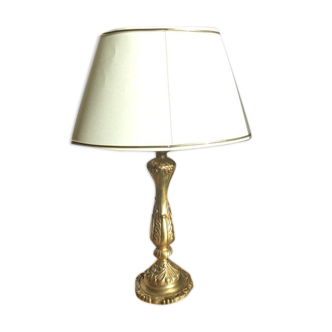 Bedside lamp in gold metal