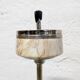 Freestanding ashtray with magazine rack