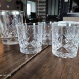 Whisky service 5 pieces in chiseled crystal