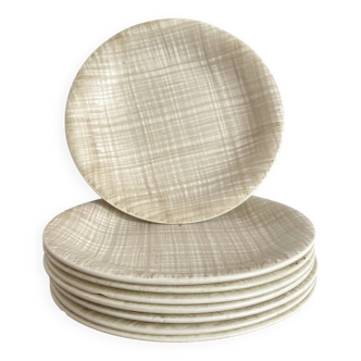 Dessert plates Salins France 50s-60s