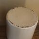 Vintage stoneware vase pot greige
