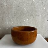 Vintage Japanese bowl in solid turned and varnished wood