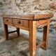 Antique French side table from the 19th century in cherry and oak – circa 1870