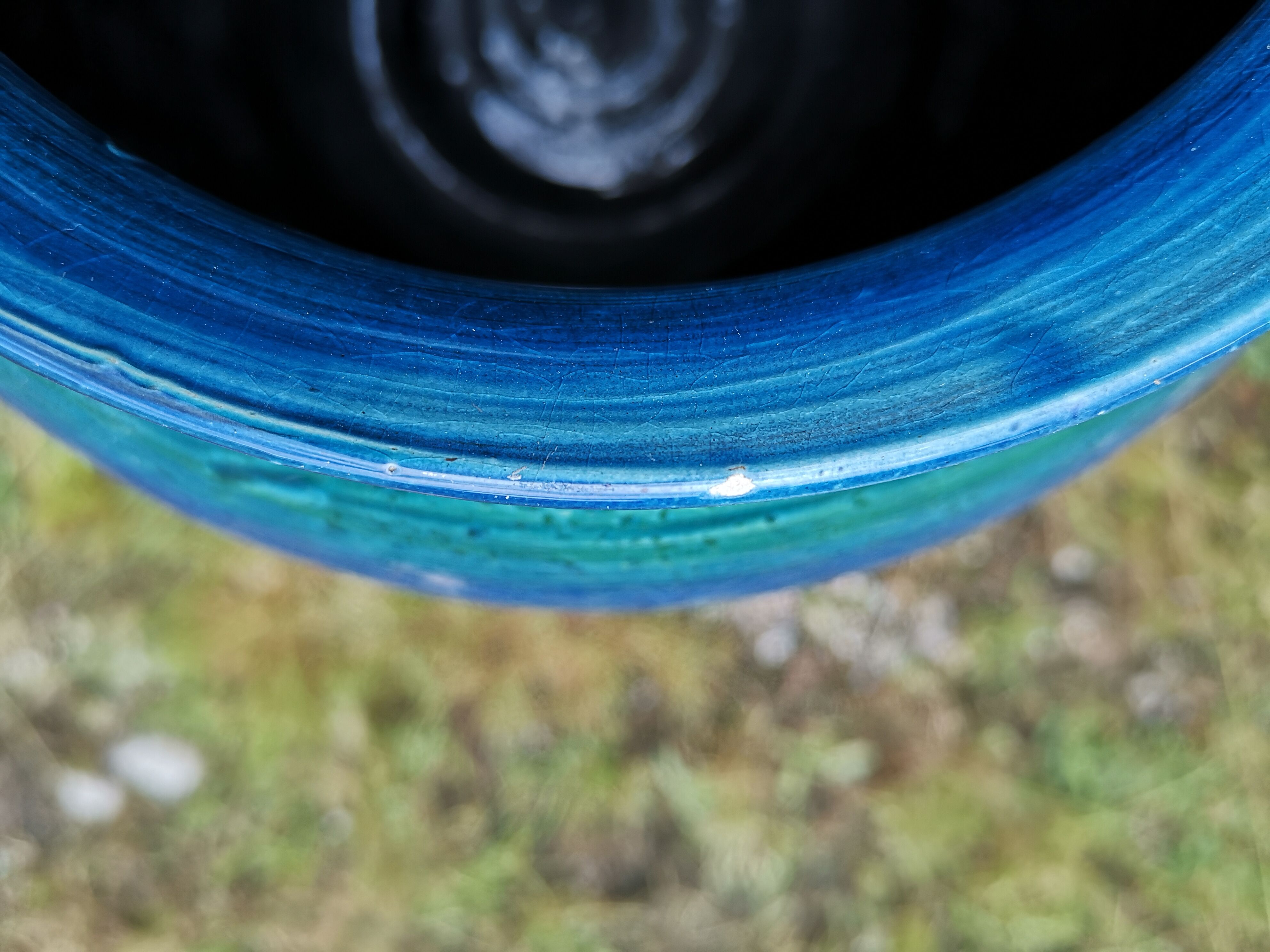 Vase Aldo Londi Rimini blue Pour Bitossi années 60