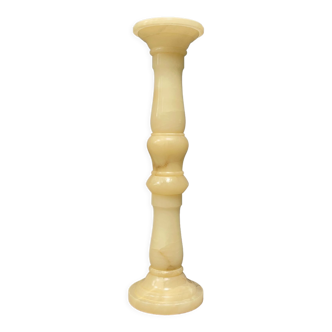 High column or pillar of alabaster from France