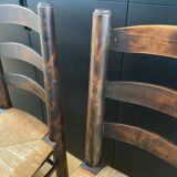 4 chaises paillées Georges Robert