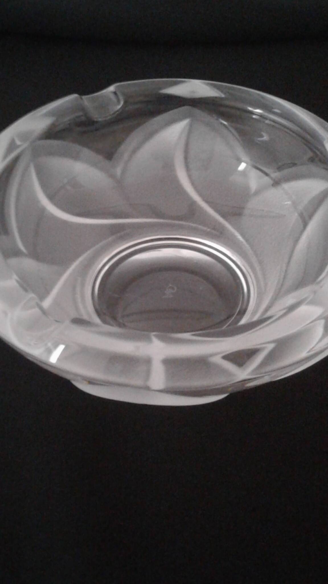 Cendrier en cristal