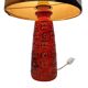 Vintage ceramic Red Spara Fat Lava Lamp, 1960s