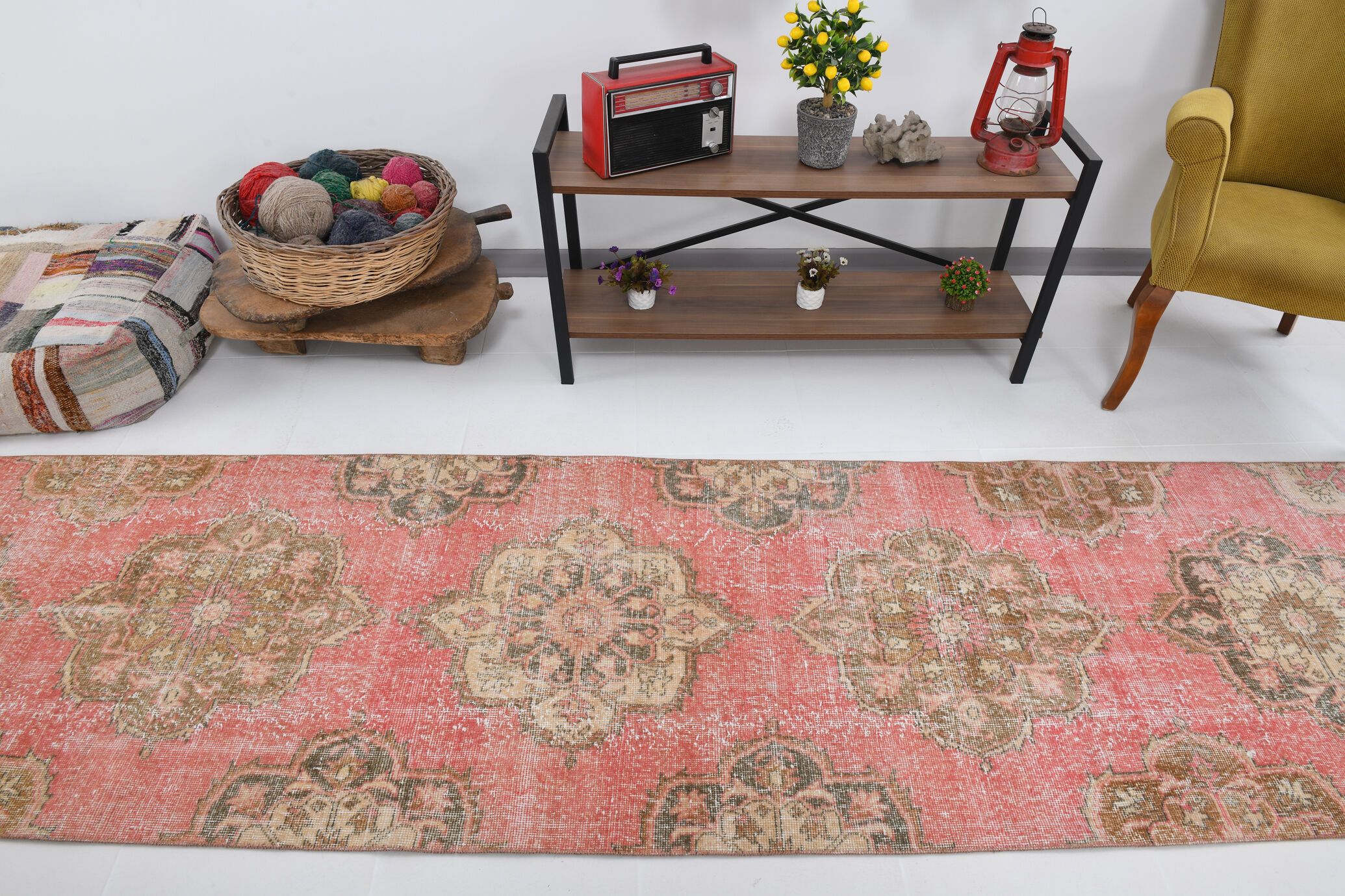 3x12 Türkish Vintage Runner Rug, 3x12 Vintage Runner, 402x91Cm FREE SHIPPING