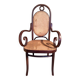 Fauteuil en rotin bois courbé cannage vers 1900